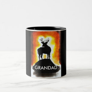 sunset stag - GRANDAD'S MUG