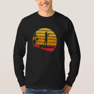 Sunset Stand Up Paddle Board  Sup Water Sports Wom T-Shirt