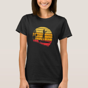 Sunset Stand Up Paddle Board  Sup Water Sports Wom T-Shirt