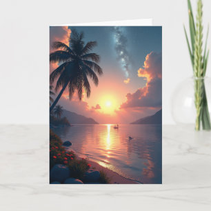 Sunset Stars Fathers Day Card