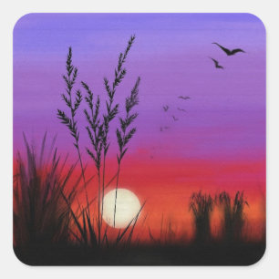 Sunset Sticker - Painting