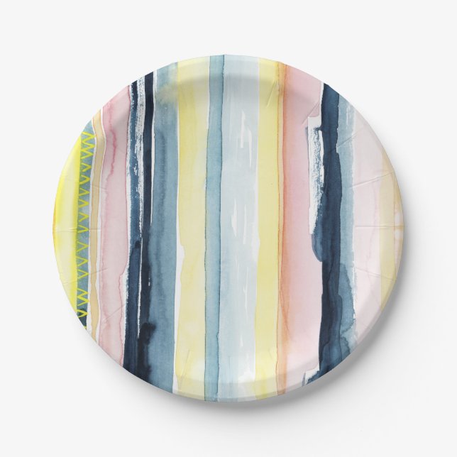 Sunset Stream I Paper Plate (Front)