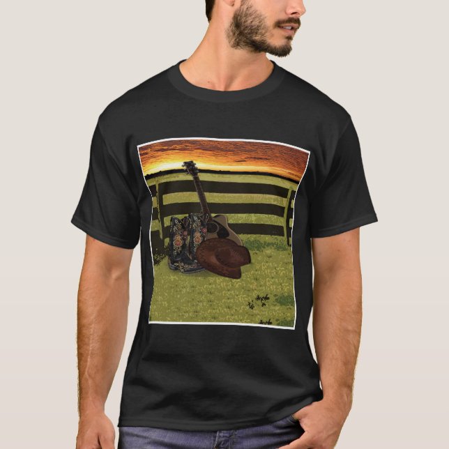 "Sunset Strings" Country Life T-Shirt (Front)