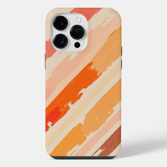 Sunset Stripe Protector iPhone Case (Back)