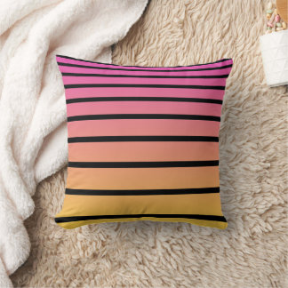 Sunset stripes cushion