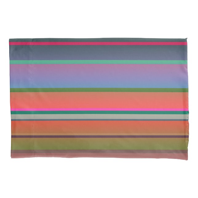 Sunset Stripes Pillowcase (Front)