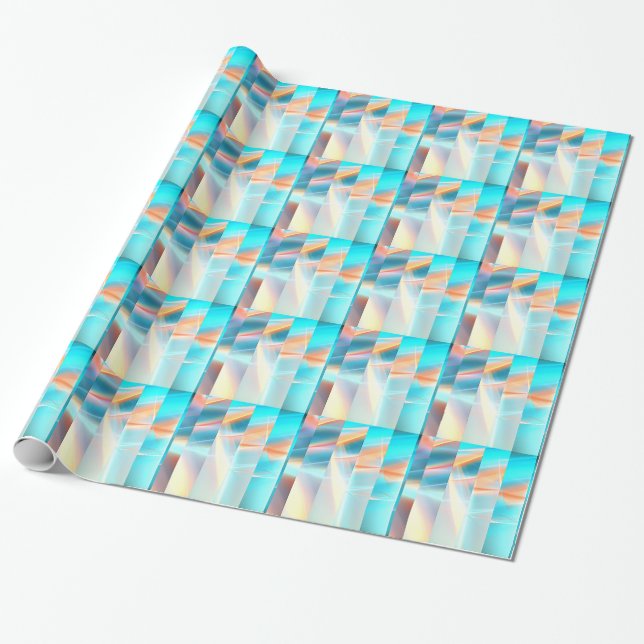 Sunset Strips Wrapping Paper (Unrolled)