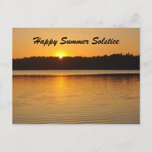 Sunset Summer Solstice Greeting Postcard