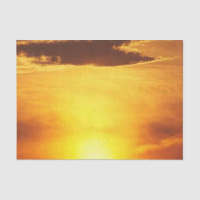 sunset, sun, sky, landscape, sunrise, summer, tissue paper (Front)
