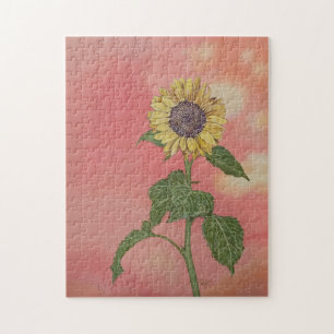 Sunset Sunflower Jigsaw Puzzle