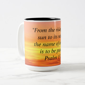 Sunset Sunrise Bible Verse Mug