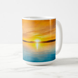 Sunset Sunrise Coffee Happy Mug Cup