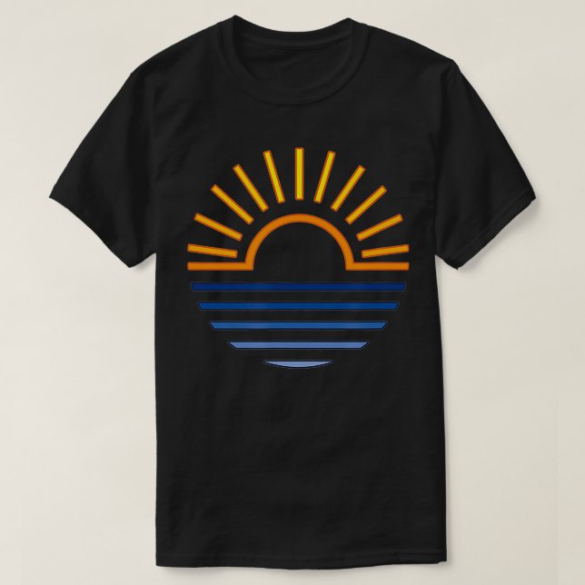 Sunset  Sunrise  Summer  Ocean  T-Shirt (Design Front)