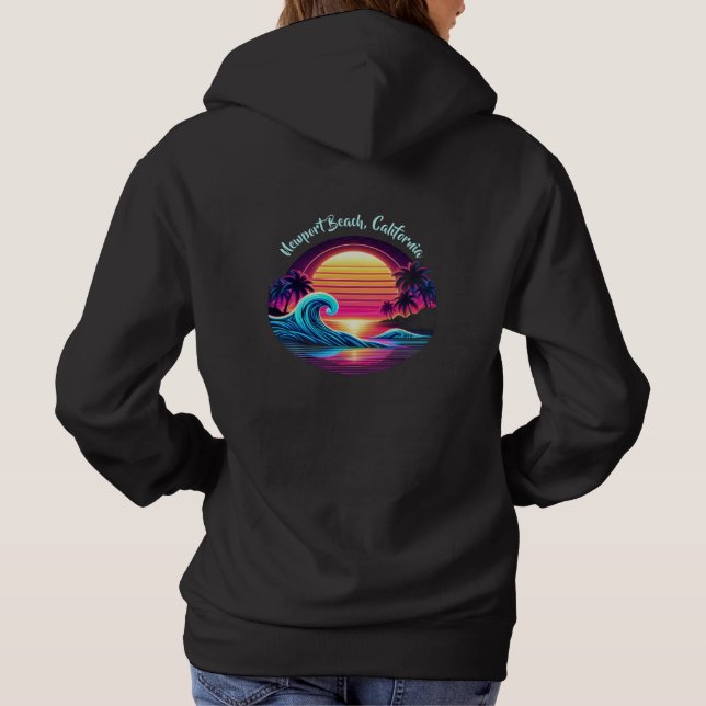 Sunset Surf Glow Hoodie (Back)