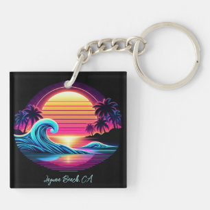 Sunset Surf Glow Key Ring