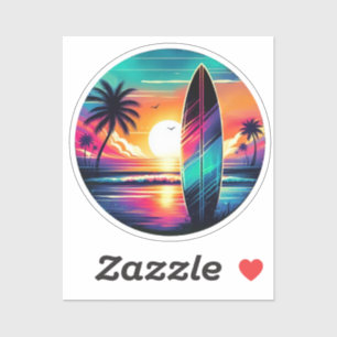 Sunset Surfboard Vibes