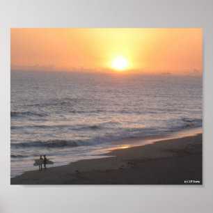 Sunset Surfers Poster