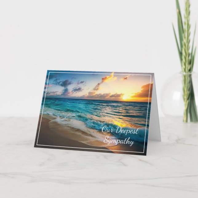 Sunset Sympathy Card (Front)