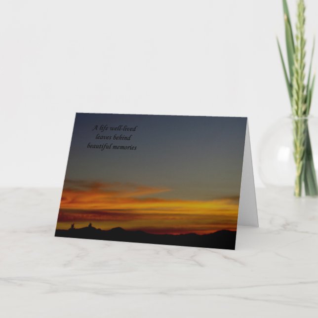 Sunset Sympathy Card (Front)