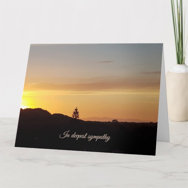 Sunset sympathy card  (Front)