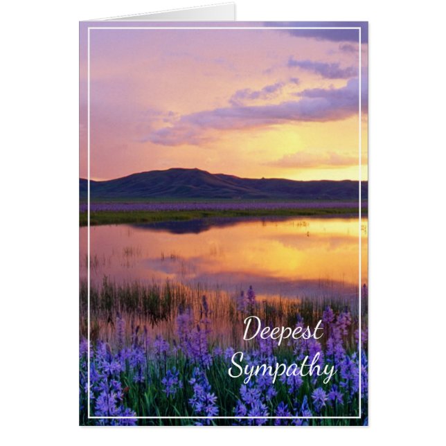 Sunset Sympathy Card (Front)