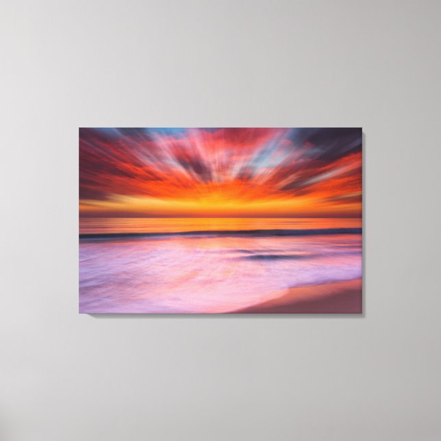Sunset Tamarack Beach | Carlsbad, CA Canvas Print (Front)