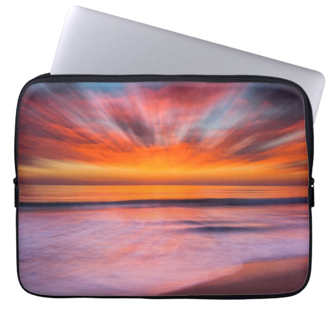 Sunset Tamarack Beach | Carlsbad, CA Laptop Sleeve (Front)