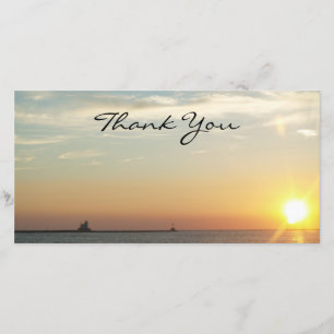 Sunset Thank You Photocard