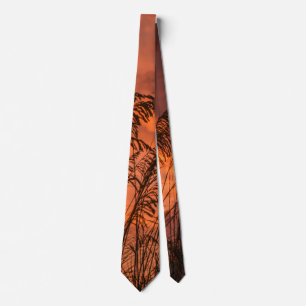 Sunset through the sea oats tie