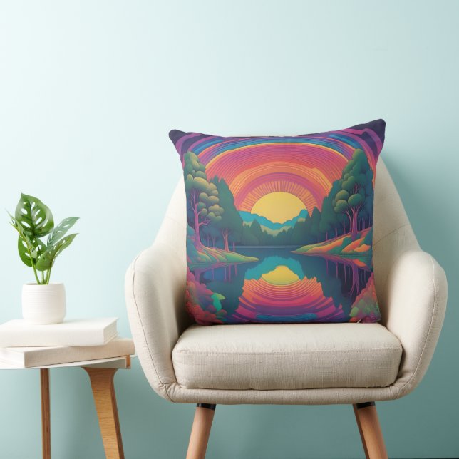 Sunset Throw Pillow (Chair)
