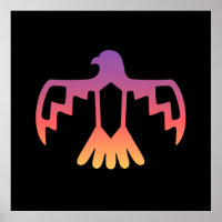 Sunset Thunderbird Poster