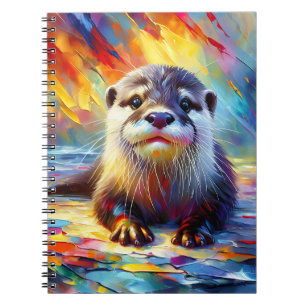Sunset Tide Otter Notebook
