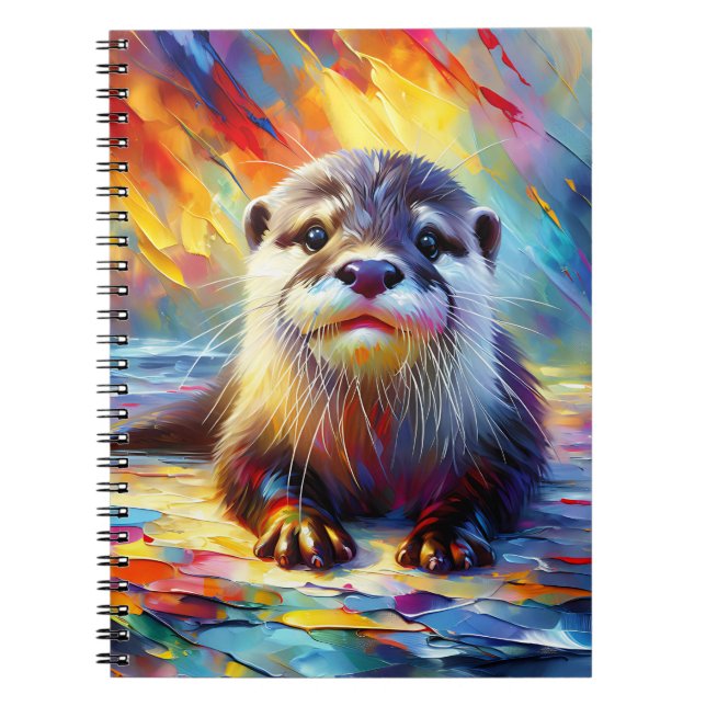 Sunset Tide Otter Notebook (Front)