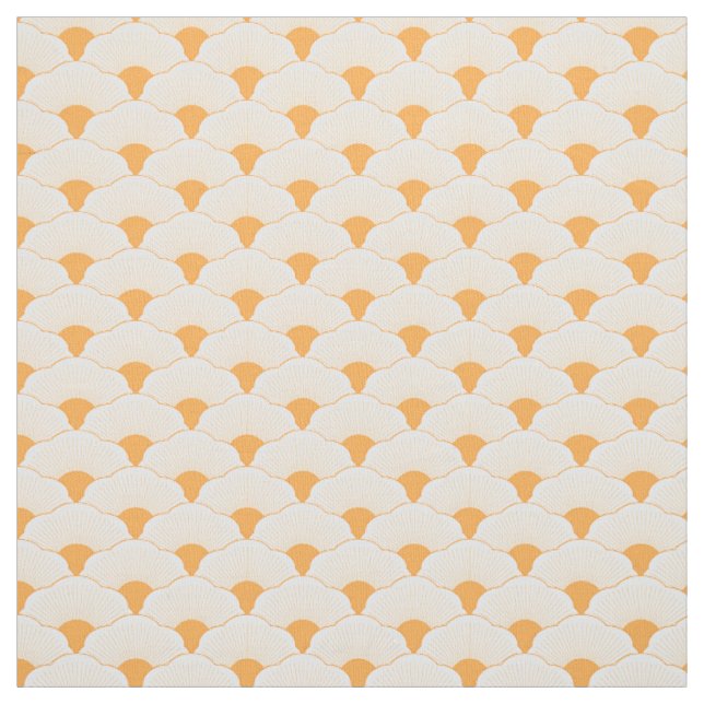 Sunset, tonal orange, concrete texture fabric (Swatch)