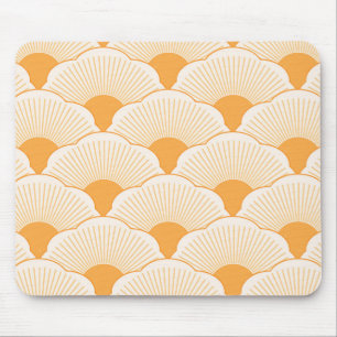 Sunset, tonal orange, concrete texture mouse pad