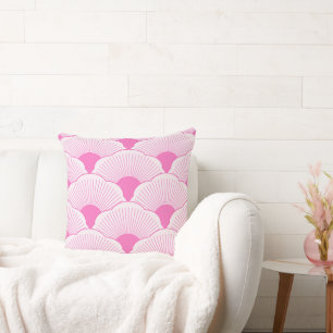 Sunset, tonal pink, concrete texture cushion