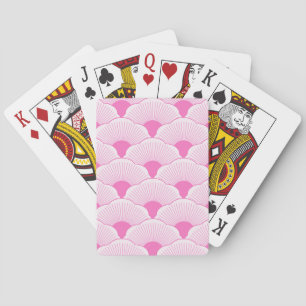 Sunset, tonal pink, concrete texture playing cards
