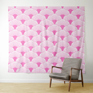 Sunset, tonal pink, concrete texture tapestry