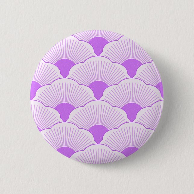 Sunset, tonal violet, concrete texture 6 cm round badge (Front)