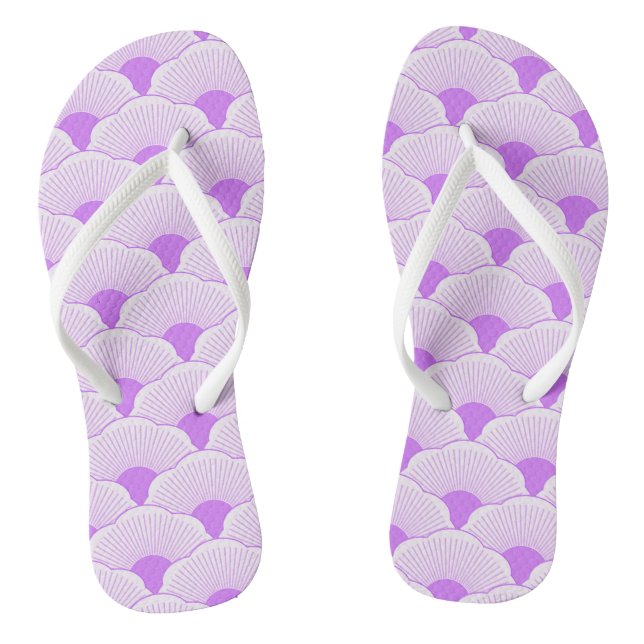 Sunset, tonal violet, concrete texture jandals (Footbed)