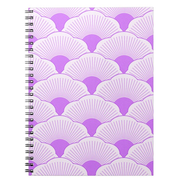 Sunset, tonal violet, concrete texture notebook (Front)