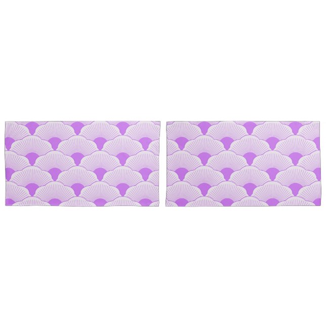 Sunset, tonal violet, concrete texture pillowcase (Front-Set)