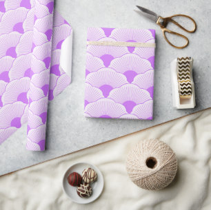 Sunset, tonal violet, concrete texture wrapping paper