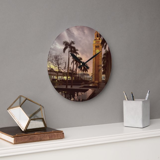 Sunset Tower Time Large Clock (Office)