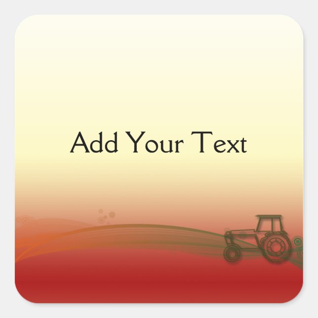 Sunset Tractor Sticker (Front)