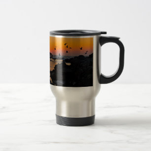 Sunset travel mug