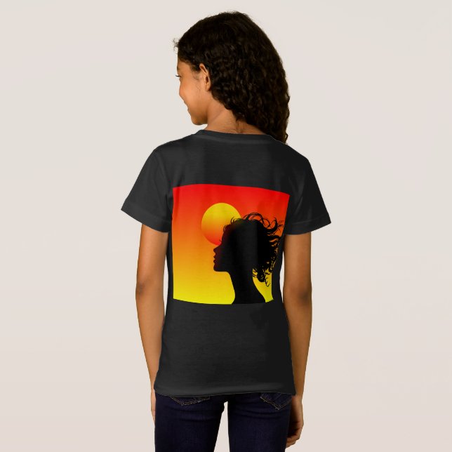 Sunset Tree Nature T-Shirt Design (Back Full)