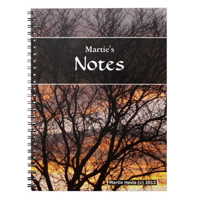 Sunset Tree Notebook (Front)