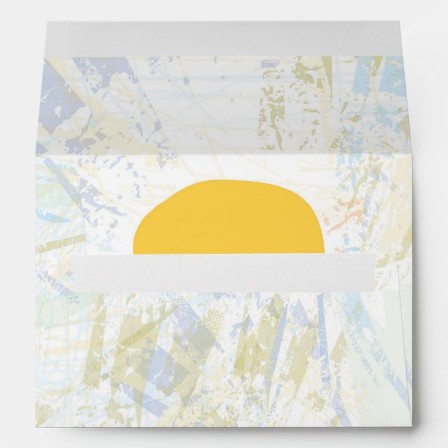 Sunset Tree of Life Bar Bat Mitzvah Envelope (Back (Bottom))