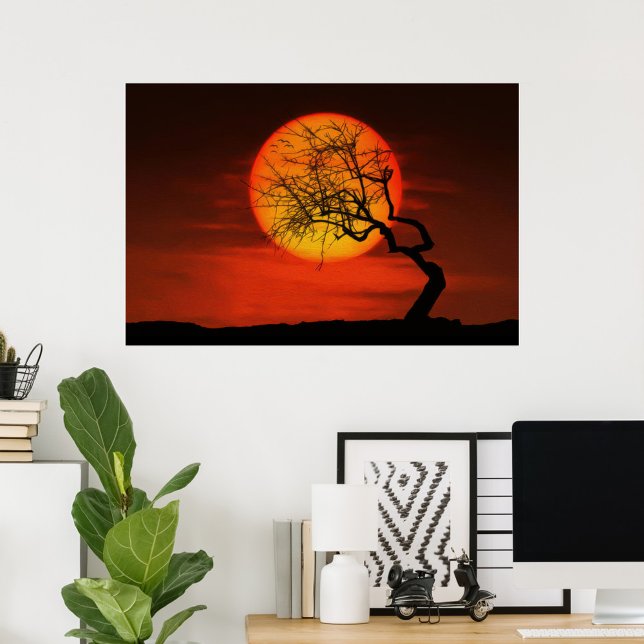 Sunset tree poster (Creator Uploaded)